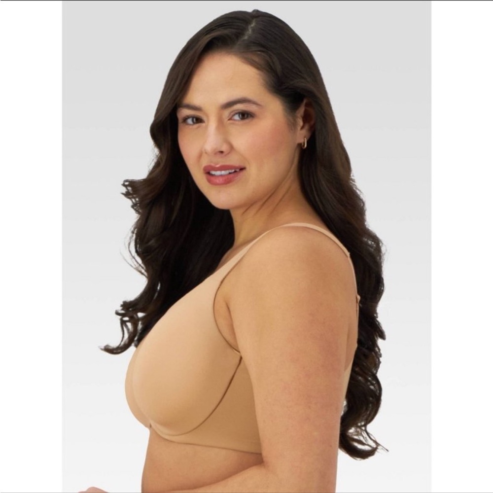 Bali Women’s Full Figure Soft Cup Beautifully You Underwire Minimizer Bra Taupe - Picture 2 of 6